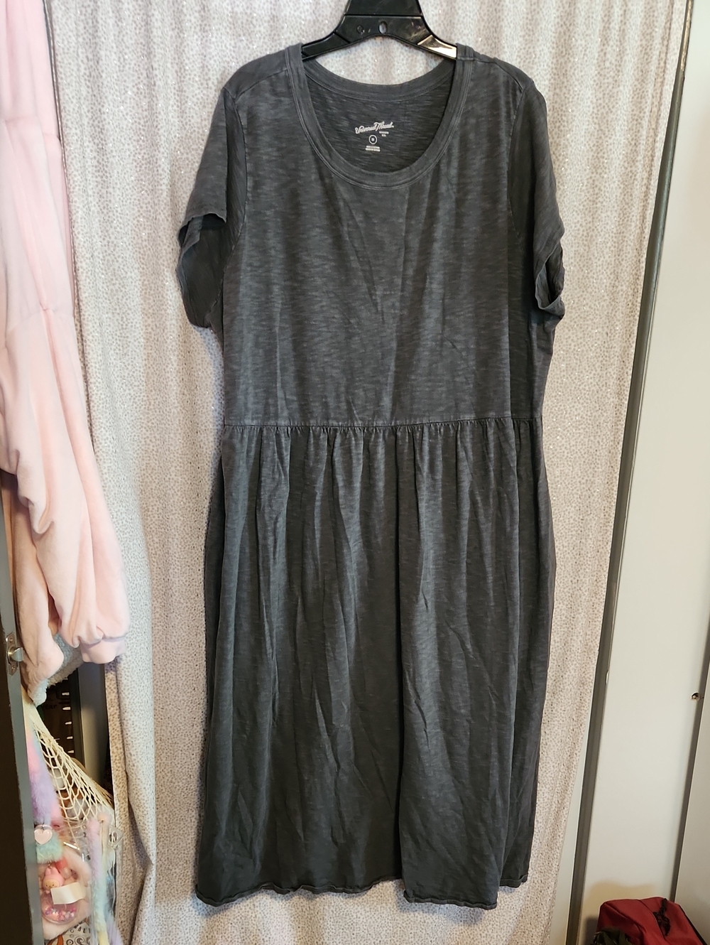 Universal Thread Charcoal Grey Maxi Tee Dress